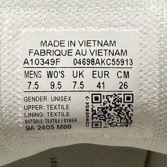 Converse Chuck Taylor All Star Canvas Adult Low-Top Sneakers WS 9.5/MS 7.5 - Picture 11 of 11